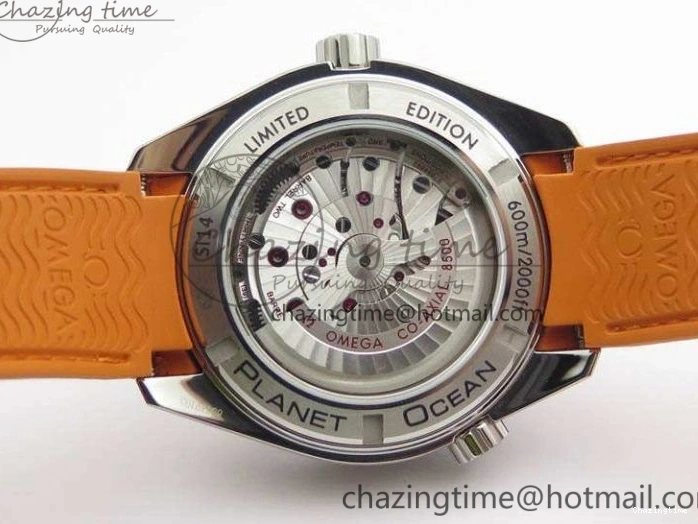 0109 UrbanStyle Planet Ocean Pro Orange Bezel 45mm OMF 1:1 Best Edition On Rubber Strap A8500 (Black Balance Wheel) 8138